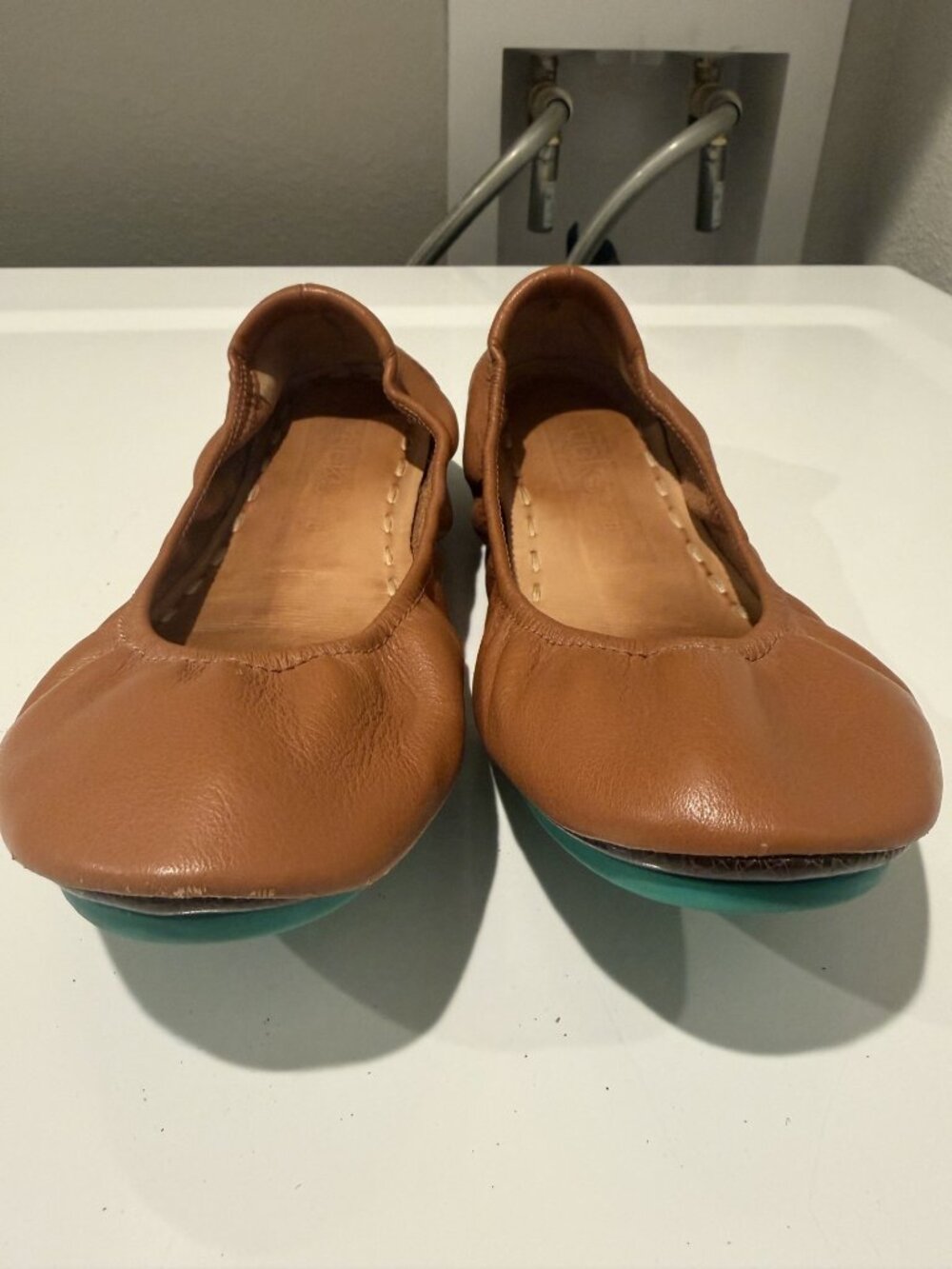Tieks by Gavrieli Chesnut Leather Ballet Flat 8